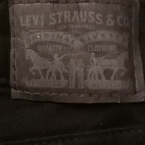 NEW LEVI'S Skinny Matrix Goth Size 26 Medium Black Color B7 - Picture 7 of 8